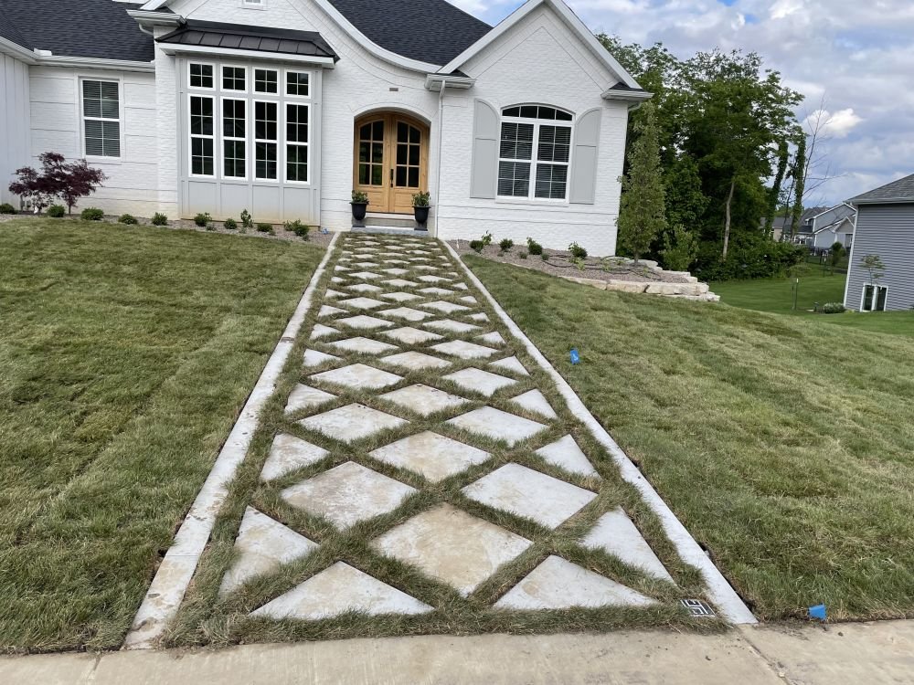 Unique front walk